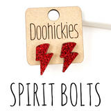 20mm School Spirit Lightning Bold Studs - Custom Spirit Earrings