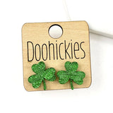 15mm Lucky Shamrock Studs - St. Patrick's Day Earrings