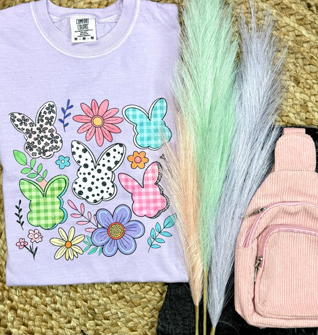 Bunny Head Collage Tees - PLEASE ALLOW 10-12 BUSINESS DAYS FOR SHIPPING