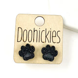 13mm School Spirit Paw Studs - Custom Spirit Earrings