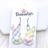 NEW Pastel Bunny Tail Acrylics - Easter Earrings