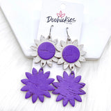 3.5" Daisy Dangle Drops (3-D Collection) -Earrings