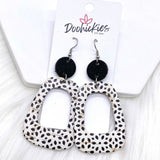 Black & White Abstract Bell Collection -Earrings