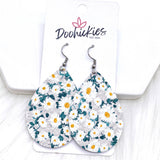 2" Daisy Mini Collection (Leather)- Earrings