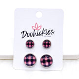 Valentine Buffalo Plaid Mommy & Me Sets -Earrings