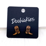 Wooden Cowgirl Studs - Western Earrings (Copy)