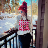 Watercolor Hearts Long Sleeve Tee