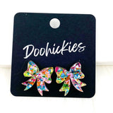 18mm Glitzy Bow Studs