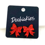 18mm Glitzy Bow Studs