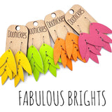 2.5" Fabulous Brights Lilli Belle Collection - Leather Earrings