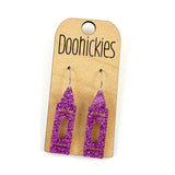 1.5" Glitter Crayon Acrylic Dangles - Back to School Teacher Earrings