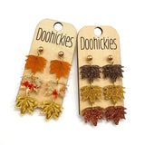 3" Fall Leaf Dangles - Fall Acrylic Earrings