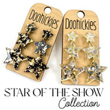 2.2" Star of the Show Waterfall Star Collection - New Years Acrylic Earrings