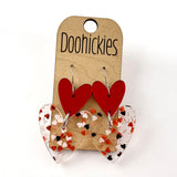 Double Love Hearts -Valentine's Acrylic Earrings