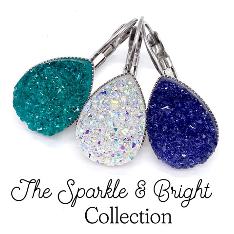 The Sparkle & Bright Big as Texas Teardrop Dangles - Spring Earrings