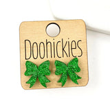 15mm Lucky St. Patrick's Day Bow Studs