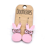 Nerdy Bunny Dangles - Easter Earrings