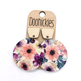 The Floral Bouquet Piggyback Collection - Spring Leather Earrings