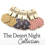 The Desert Night Hexi Collection - Spring Leather Earrings