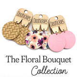 The Floral Bouquet Piggyback Collection - Spring Leather Earrings