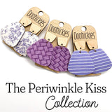 The Periwinkle Kiss Jasmines Collection - Spring Leather Earrings