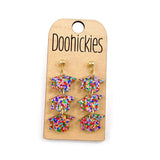 Dainty Darling Grad Cap Dangle Drops - Graduation Earrings