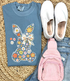 Floral Bunny Tees - PLEASE ALLOW 10-12 BUSINESS DAYS FOR SHIPPING