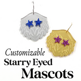 1.5" Fan Glam Mascot Dangles: EAGLES - Custom Spirit Earrings