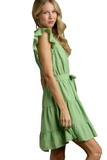 The Larisa Tiered Dress with Ruffle Sleeves