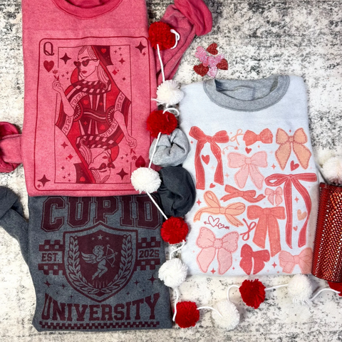 Vintage Inside Out Valentine Sweatshirts - PLEASE ALLOW 5-7 BUSINESS DAYS FOR SHIPPING