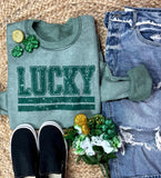 Inside out Sweatshirts- Lucky Themed - PLEASE ALLOW 7-10 BUSINESS DAYS FOR SHIPPING