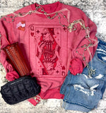 Vintage Inside Out Valentine Sweatshirts - PLEASE ALLOW 5-7 BUSINESS DAYS FOR SHIPPING