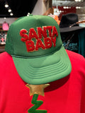 Santa Baby Chenille Patch Foam Trucker Cap - PLEASE ALLOW 3-5 BUSINESS DAYS TO SHIP