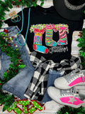 Callie Ann Stelter Christmas Stockings Vneck & Sweatshirt - PLEASE ALLOW 3-5 BUSINESS DAYS TO SHIP