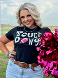 Sync Logic - Touchdown with Sequin Football Tee - PLEASE ALLOW 3-5 BUSINESS DAYS FOR SHIPPING