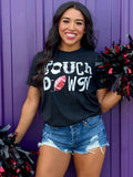 Sync Logic - Touchdown with Sequin Football Tee - PLEASE ALLOW 3-5 BUSINESS DAYS FOR SHIPPING