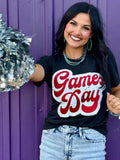 Sync Logic - Big Game Day Retro Glitter Tee - PLEASE ALLOW 3-5 BUSINESS DAYS FOR SHIPPING