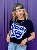 Sync Logic - Big Game Day Retro Glitter Tee - PLEASE ALLOW 3-5 BUSINESS DAYS FOR SHIPPING