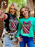 Callie Ann Stelter Candy Cane Present Tee & Sweatshirt - PLEASE ALLOW 3-5 BUSINESS DAYS FOR SHIPPING