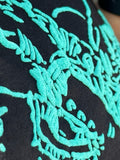 Roughrider in Turquoise Puff Tee - PLEASE ALLOW 3-5 BUSINESS DAYS TO SHIP