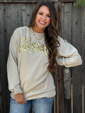 Blessed in Gold Metallic Puff Sweatshirt - PLEASE ALLOW 3-5 BUSINESS DAYS TO SHIP