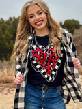 Be Kind Leopard Heart Short Sleeve Tee - PLEASE ALLOW 3-5 BUSINESS DAYS FOR SHIPPING