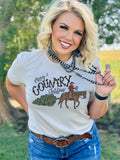 Merry Country Christmas Tee - PLEASE ALLOW 3-5 BUSINESS DAYS FOR SHIPPING