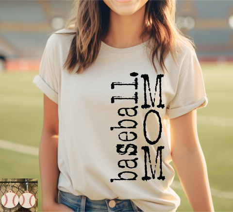 Baseball Mom Grunge - PLEASE ALLOW 3-5 BUSINESS DAYS FOR SHIPPING