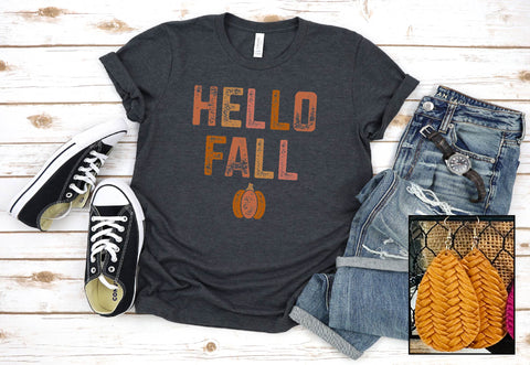 Hello Fall- Grunge - PLEASE ALLOW 3-5 DAYS FOR SHIPPING