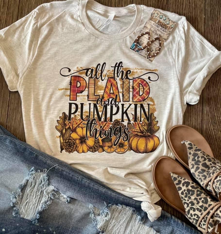 Plaid & Pumpkins - PLEASE ALLOW 3-5 DAYS FOR SHIPPING