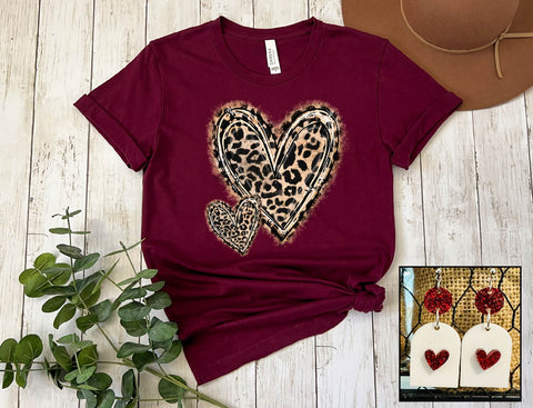 Leopard Hearts - PLEAE ALLOW 3-5 BUSINESS DAYS FOR SHIPPING