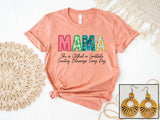 Mama- Floral Stitch - PLEASE ALLOW 3-5 BUSINESS DAYS FOR SHIPPING