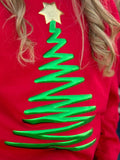 Puff Christmas Tree on Tee or Sweatshirt - PLEASE ALLOW 3-5 BUSINESS DAYS TO SHIP