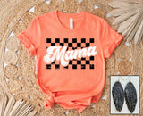 Retro Checkered Mama - PLEASE ALLOW 3-5 BUSINESS DAYS FOR SHIPPING